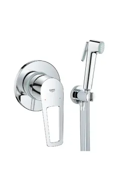 Комплект змішувача для гігієнічного душу Grohe BauLoop New, хром, вбудований монтаж, UA11104202