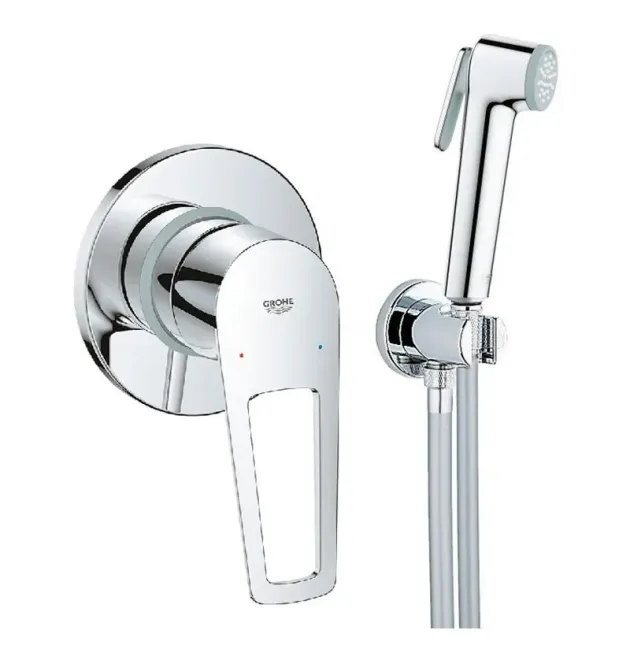 Комплект смесителя для гигиенического душа Grohe BauLoop New, хром, скрытый монтаж, UA11104202