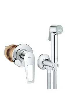Комплект змішувача для гігієнічного душу Grohe BauLoop New, хром, вбудований монтаж, UA2904200B