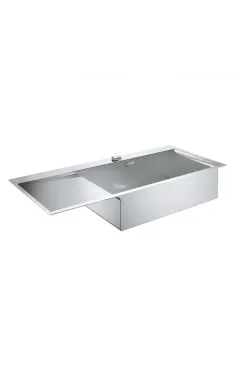 Кухонна мийка GROHE EX Sink K1000 із нержавіючої сталі, подвійне крило зліва, 31582SD0