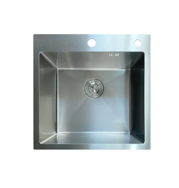 Кухонная мойка MIXXUS MH5050 MICRO DECOR SS COLOR из нержавеющей стали, цвет нержавеющей стали, 3.0/0.8