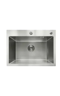 Кухонна мийка MIXXUS MH5843 MICRO DECOR SS COLOR з нержавіючої сталі, колір нержавіючої сталі, 3.0/0.8