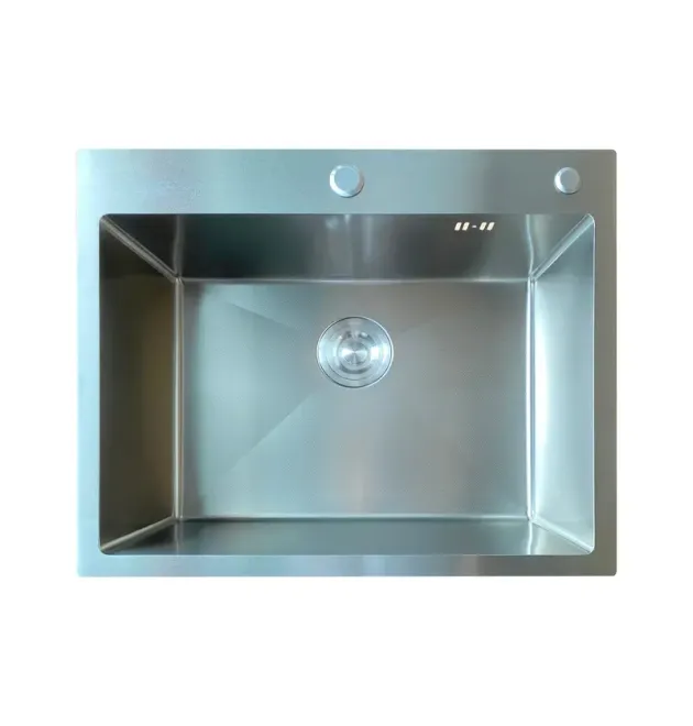 Кухонна мийка MIXXUS MH6050 MICRO DECOR з нержавіючої сталі, 3.0/0.8