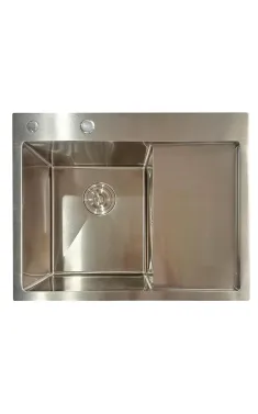 Кухонная мойка MIXXUS MH6350L из нержавеющей стали, 3.0/0.8