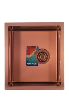 Кухонная мойка MIXXUS MX4843-220×1.0-PVD-BRONZE из нержавеющей стали, бронза