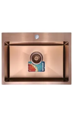 Кухонная мойка MIXXUS MX5843-200×1.0-PVD-BRONZE из нержавеющей стали, бронза