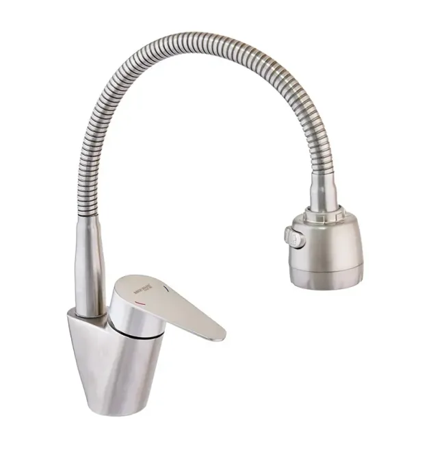 Смеситель для кухни MIXXUS ASA-011 REFLECTOR с гибким изливом из нержавеющей стали SUS304
