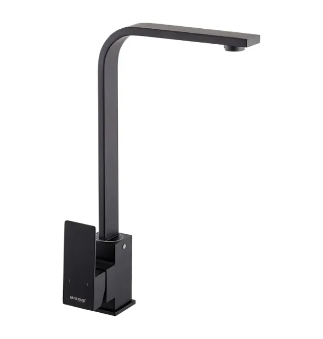 Смеситель для кухни MIXXUS KUB-011 BLACK из нержавеющей стали SUS304, чёрный