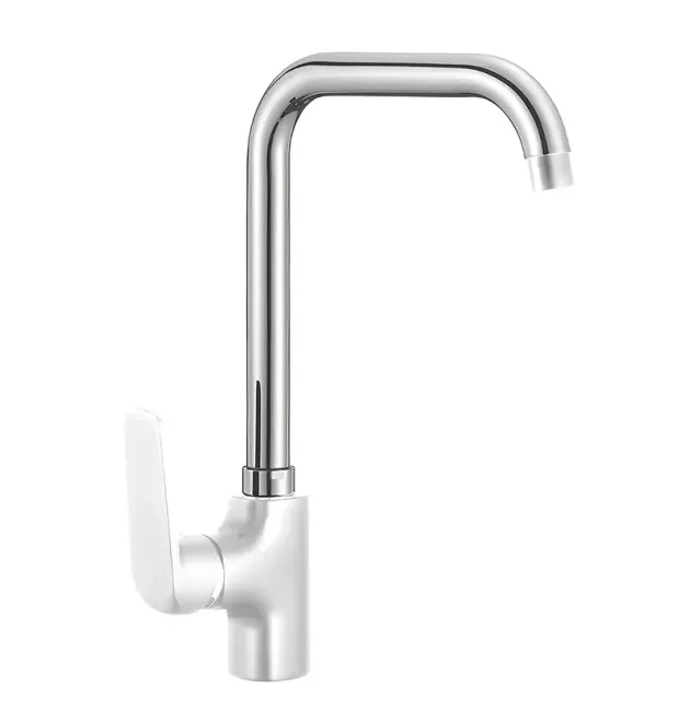 Кухонний змішувач MIXXUS OREGON 014-G NUT WHITE, білий матовий