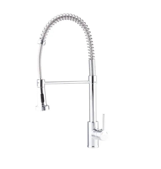 Кухонный смеситель MIXXUS PREMIUM SPRING 017 с гибким изливом, хром
