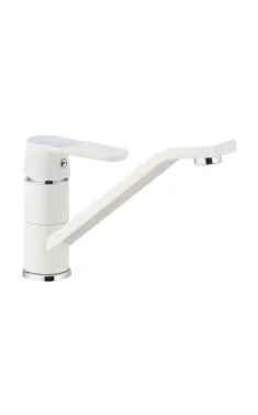 Кухонный смеситель MIXXUS PREMIUM TIGER 555 NUT WHITE, белый матовый