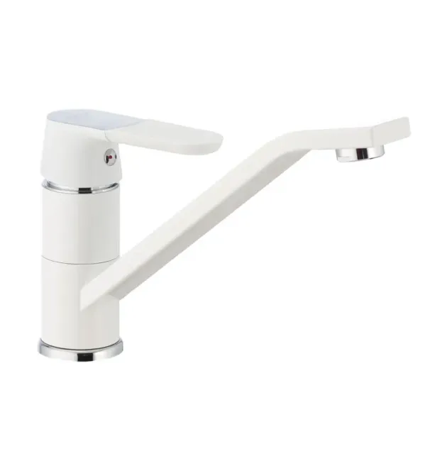 Кухонный смеситель MIXXUS PREMIUM TIGER 555 NUT WHITE, белый матовый