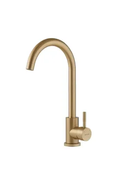 Кухонний змішувач MIXXUS SUS-011 BRUSHED GOLD із нержавіючої сталі SUS304, матове золото