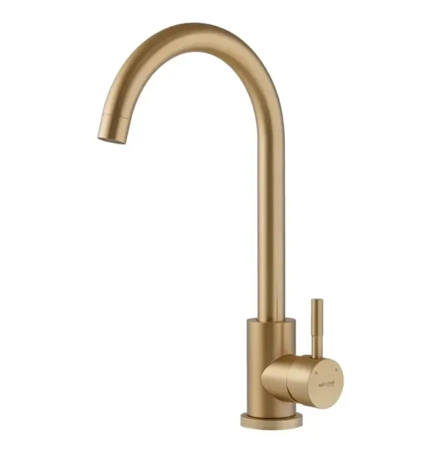 Кухонний змішувач MIXXUS SUS-011 BRUSHED GOLD із нержавіючої сталі SUS304, матове золото