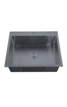 Мийка Zerix ZH5050-215 Nano-Black (3.0/0.8) з нержавіючої сталі (MX1582)