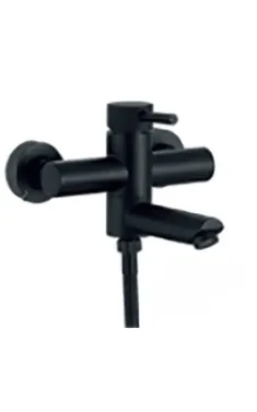 Настенный однорычажный смеситель для ванны MIXXUS SUS-009 EURO BLACK из нержавеющей стали SUS304, черный матовый