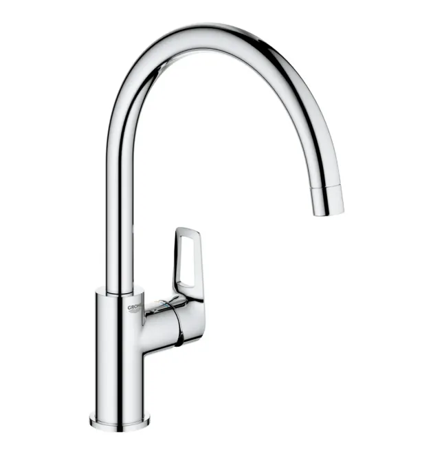 Однорычажный кухонный смеситель Grohe BauLoop New с поворотным изливом, хром (31232001)