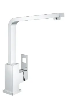 Однорычажный кухонный смеситель Grohe Eurocube, хром, поворотный излив, 31255000