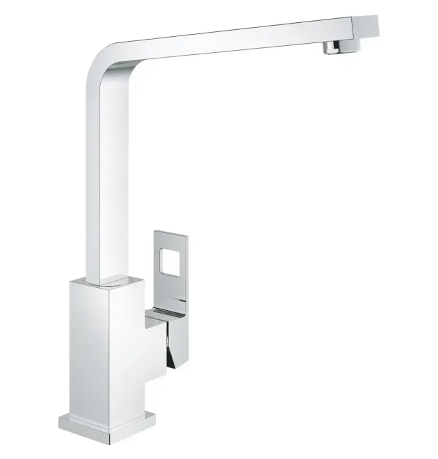 Однорычажный кухонный смеситель Grohe Eurocube, хром, поворотный излив, 31255000