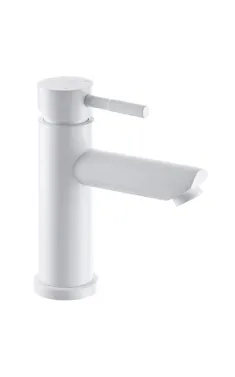 Однорычажный смеситель для умывальника MIXXUS SUS-001-A WHITE, нержавеющая сталь SUS304, белый