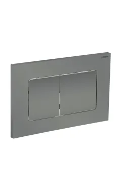 Панель смыва KOER KT-0602-07 240x160x10mm пластиковая, кнопка квадратная (цвет графит) (KR5183)