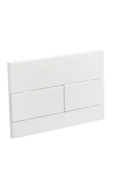 Панель смыва KOER KT-0603-03 240x160x10mm пластиковая, кнопка линейная (цвет белый) (KR5318)