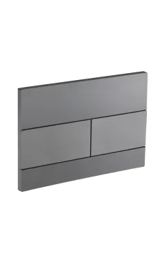 Панель смыва KOER KT-0603-07 240x160x10mm пластиковая, кнопка линейная (цвет графит) (KR5321)