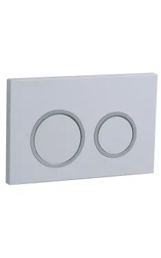 Панель змиву KOER KT-0605-03 220x140x12mm пластикова, кнопка кругла (колір білий) (KR5316)
