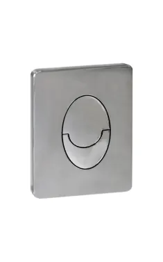 Панель змиву KOER KT-0606-01 157x198x3mm пластикова, кнопка закруглена (колір хром) (KR5342)