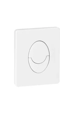 Панель змиву KOER KT-0606-03 157x198x3mm пластикова, кнопка закруглена (колір білий) (KR5713)