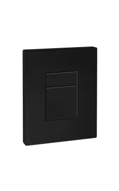 Панель змиву KOER KT-0607-05 157x198x3mm пластикова, кнопка квадратна (колір чорний матовий) (KR5346)