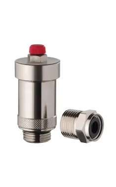 Воздухоотводчик автоматический прямой с обратным клапаном Koer KR.1244, 1/2″