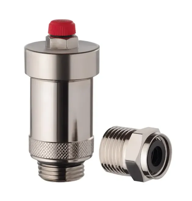 Воздухоотводчик автоматический прямой с обратным клапаном Koer KR.1244, 1/2″