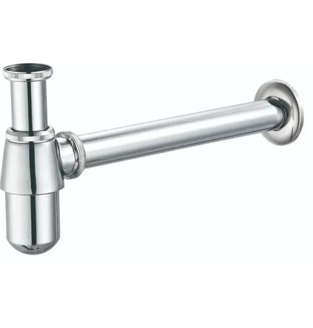 Сифон для раковини CHAMPION SIPHON-01 без випуску (під донний клапан) без ревізії (Колір хром) 1 1/4'' (AC3572)