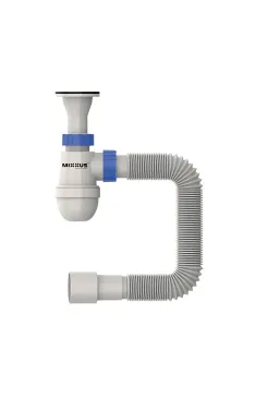 Сифон для умивальника MIXXUS 1 1/2″×40 з литим випуском