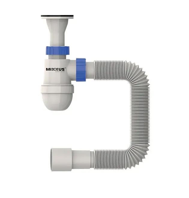 Сифон для умивальника MIXXUS 1 1/2″×40 з литим випуском