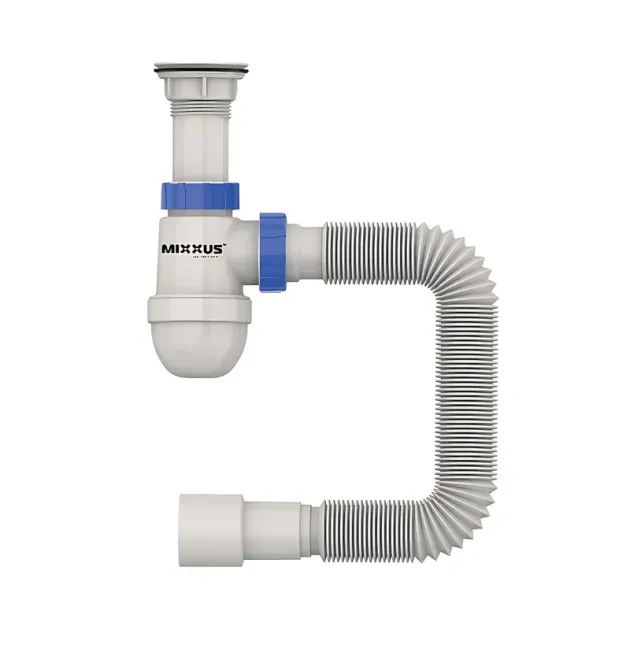 Сифон для умивальника MIXXUS 1 1/2″×40 із пластиковим випуском