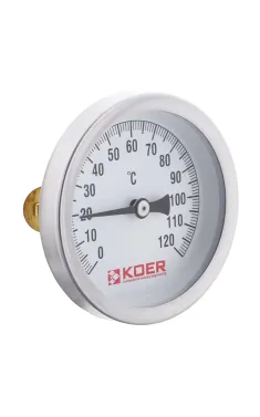Термометр накладної з пружиною KOER KT.672A D = 63мм (KR2897)