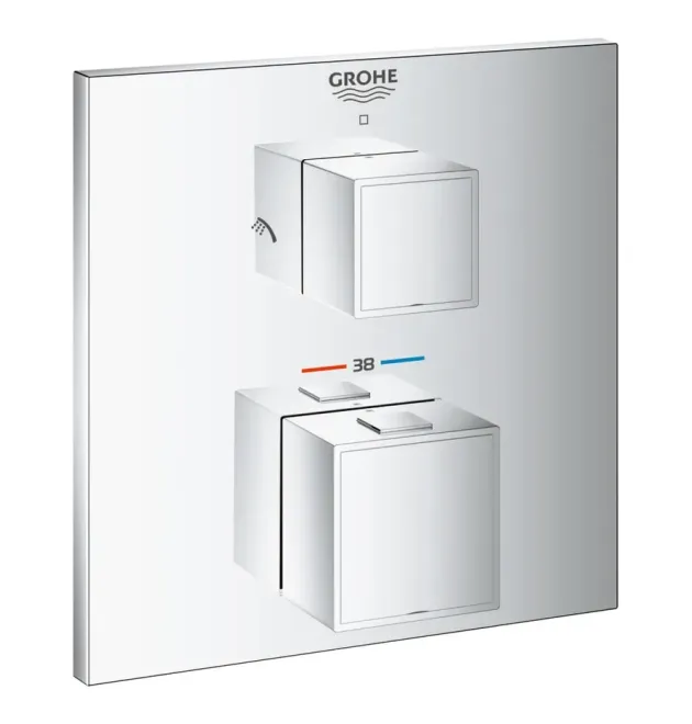 Термостат скрытого монтажа Grohe Grohtherm Cube на 2 потребителя, хром (24154000)