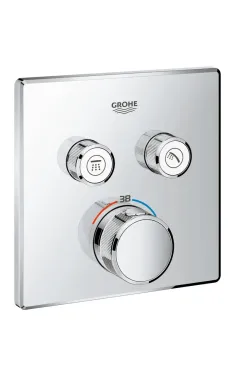Термостат скрытого монтажа Grohe Grohtherm SmartControl на 2 потребителя, хром (29124000)