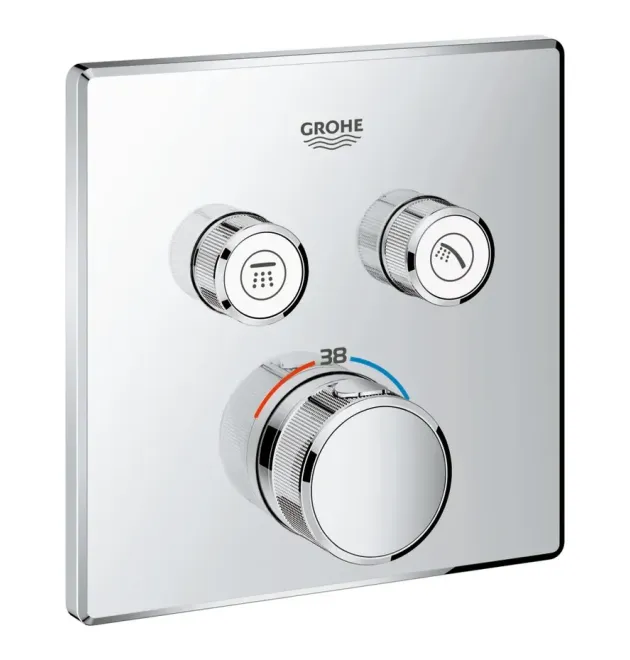 Термостат скрытого монтажа Grohe Grohtherm SmartControl на 2 потребителя, хром (29124000)