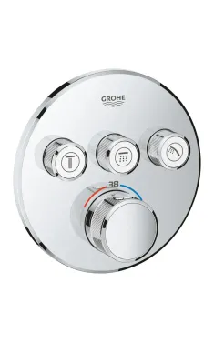 Термостат скрытого монтажа Grohe Grohtherm SmartControl на 3 потребителя, хром (29121000)