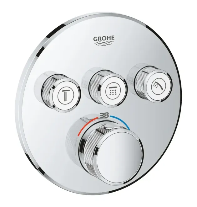 Термостат скрытого монтажа Grohe Grohtherm SmartControl на 3 потребителя, хром (29121000)