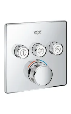 Термостат прихованого монтажу Grohe Grohtherm SmartControl на 3 споживачі, хром (29126000)