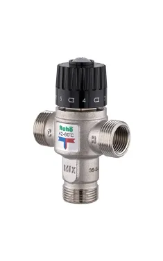 Термостатический смесительный клапан ROHO R1208-075, 3/4″ НР, 42–60 °C