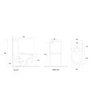 Унітаз-компакт ергономічний KOER TT-0201-T3 675x390x860mm система змиву TORNADO 3.0 (KR5613) — фото 5