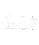 Унитаз-компакт эргономичный KOER TT-0202-T3 670x390x860mm система смыва TORNADO 3.0 (KR5614) — фото 3