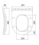 Унитаз-компакт эргономичный KOER TT-0202-T3 670x390x860mm система смыва TORNADO 3.0 (KR5614) — фото 5