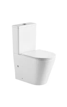 Унітаз-компакт підлоговий MIXXUS PREMIUM BEVEL-0401-T1, білий, 625×390×845 мм, система змиву TORNADO 1.0