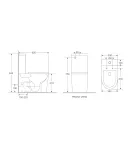 Унитаз-компакт напольный MIXXUS PREMIUM BEVEL-0401-T1, белый, 625×390×845 мм, система смыва TORNADO 1.0 — фото 4